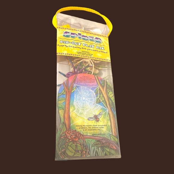 Safari Ltd Spider Set Of 8 Plus Pop Up Book Mini Spiders Educational Book - Picture 8 of 10